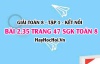 Bài 2.35 SGK Toán 8 tập 1 Kết nối tri thức